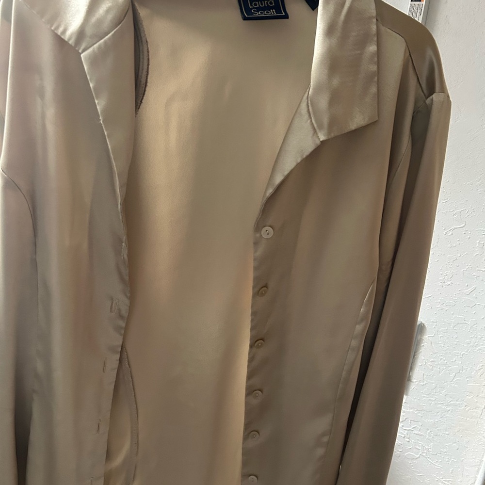 Laura Scott Tan Men's Button Down Shirt